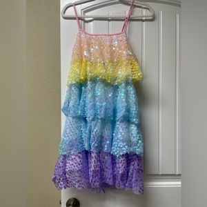 Multitrust Women Sequin Glitter Layered Dress
Spaghetti Strap Sparkle